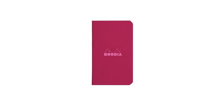 Cahier piqué Rhodia Couleurs Prune 7,5x12 cm - Prune