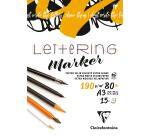 Lettering bloc collé 15F A3 190g