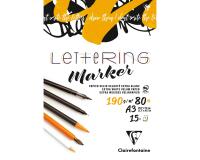 Lettering bloc collé 15F A3 190g