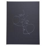 Livre d'or 100 pages tranche argent Art - Noir
