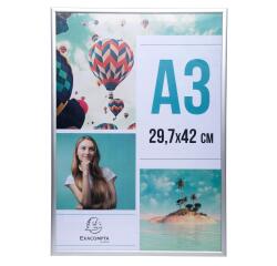Cadre photo mural aluminium A3 - Argent
