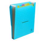 Exacompta Pop 'N Co Vertical Expanding File 6 Compartments A4 - Cyan
