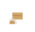 Paquet de 5 enveloppes Grain de Pollen 90x140mm 120g/m²
