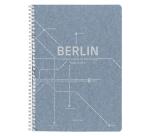 Jeans métro, Cahier reliure intégrale A4 - 21 x 29,7 cm, 148 pages, Ligné + marge, ass. - Bleu jeans