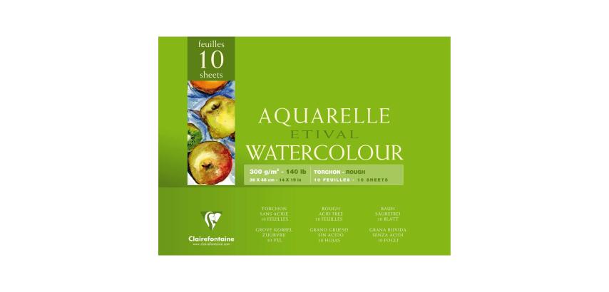 Etival bloc collé 4 côtés 10F 36x48cm 300g grain torchon