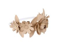 Couronne de fleurs pour cheveux - Kraft