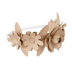 Couronne de fleurs pour cheveux - Kraft