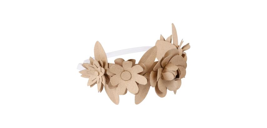 Flower Wreath Headdress - Kraft