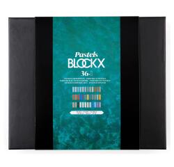 BLOCKX Wooden Box of 36 Soft Pastels - Snow