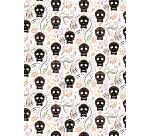 Assortiment 4 foliepapieren Skeletten