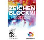 Bloc Zeichenblock geplakt 20F A3 120g