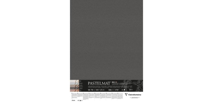 Pastelmat paquet 5F 50x70cm 360g assorti 5 couleurs