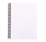 Spiralbuch Notebook Rhodia A5+, 80 Blatt kariert 80g, abtrennbar - Schwarz