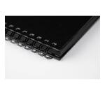 Goldline carnet spiralé 64F A3 140g F - Noir