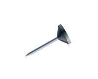 Boîte de 100 épingles à tête plate unie - Hauteur de pointe 8mm - 5mm de diamètre - Noir