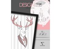 DESIGN HOME BOOK, Bloc de 12 feuilles 250g/m2 au format 13x17cm