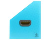 Trieur porte-revue 12 compatiments PP recyclé Pop'N Co - Cyan
