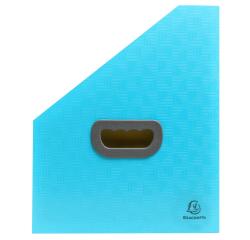 Fächermappe, 12 Fächer, Recycling-PP, 26,5x32,5cm für DIN A4, Kollektion Pop'N Co - Cyan