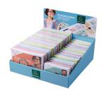 Prés. Comp. avec 38 paquets de 50 flashcards sous film + anneau - bristol ligné perforé - A6 et A7 - Couleurs assorties