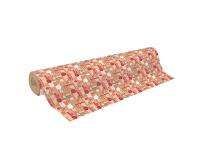 Kraft brut 70g, rl 50x0,70m Mots de Noël - Multicolore