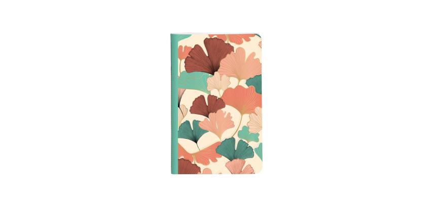 Gaïa beige, Carnet cousu fil 7,5 x 12 cm, 48 pages, ligné