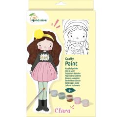 Poupée à peindre, Clara - Jaune