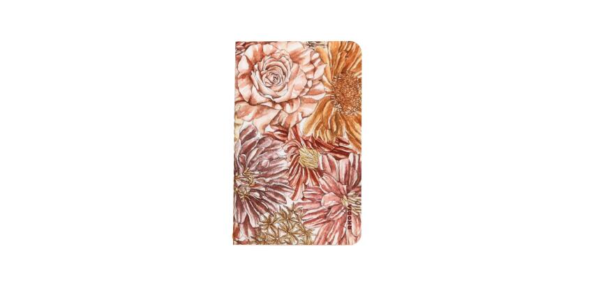 Rhodia collection ORANGE Botanique - carnet piqûre 7,5x12 cm ligné, 48 pages - Bouquet fleuri