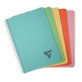 Carnet reliure intégrale Linicolor ESSENCE A5 180 pages petits carreaux couverture plastique polypropyène rainuré - Assortis