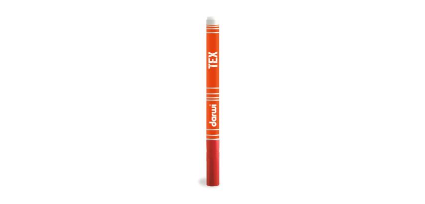DARWI TEX, Textilmarker, Spitze 1mm, Inhalt 3ml, Karminrot - Karmin