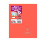Cahier piqué Koverbook Neon 17x22cm 96 pages grands carreaux couverture polypropylène opaque - Assortis