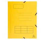Chemise à élastique Imprimée 3 rabats carte lustrée 355gm2 - A4 - Couleurs assorties