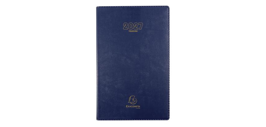 Agenda de bureau Carré Travers Barbara 13,5 x 21 cm Journalier Janvier à Décembre 2027 - Couleurs assorties