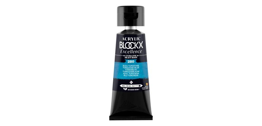 Extra-fijne acrylverf tube 75 ml - Turkoois