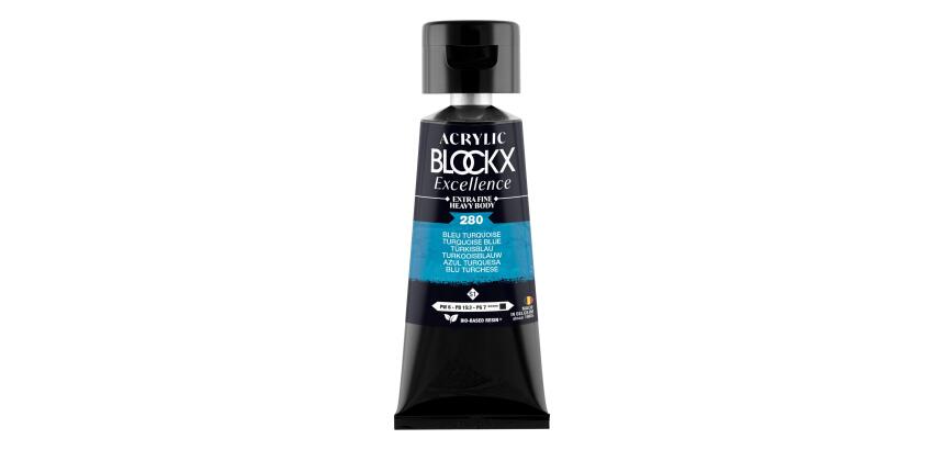 Peinture acrylique extra-fine fine tube 75ml - Bleu turquoise