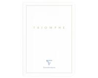 Triomphe GOLD carnet piqûre textile A5 96 pages uni papier blanc 90 g - Blanc