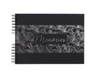 Exacompta Titane Spiral Photo Album, 50 Black Pages - Black