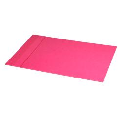 Rhodiarama harde onderlegger in Italiaans kunstleer 60x40 cm - Framboos