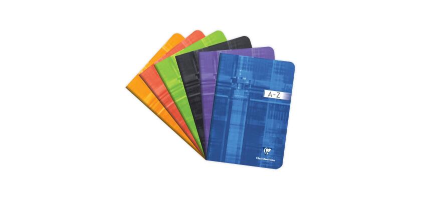 Répertoire vocabulaire A5 96 pages ligné + marge centrale Couleur aléatoire - Assortis