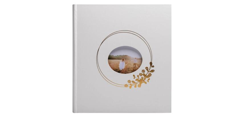 Photo album book 60 white pages Ring flower