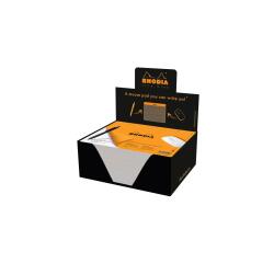 Muismat Rhodia Clic Blok 19X23 30p Q5x5 in display van 30 stuks - Oranje
