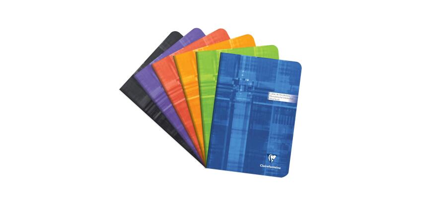Notitieboekje voor woordenschat geniet A5 32 blad gelijnd + centrale kantlijn - Geassorteerde kleuren