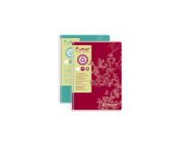 Cahier reliure intégrale FOREVER A4 180 pages ligné 80 g - Rouge