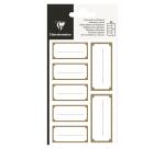 Adhesive labels, rectangular gold - Gold