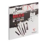 Clairefontaine Paint'On Mix'9 Glued Pad - 29.7x29.7cm - 250gsm - 27 Sheets