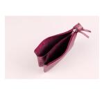 CUIRISÉ Petite Pochette 2 compartiments 13x9 cm - Cerise