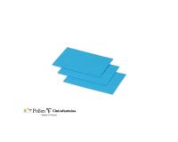 Paquet de 25 cartes simples Pollen 70x95mm 210g/m² - Bleu turquoise