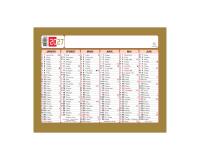Calendrier Tricolore 13 x 17 cm Semestriel 2027 - Visuel