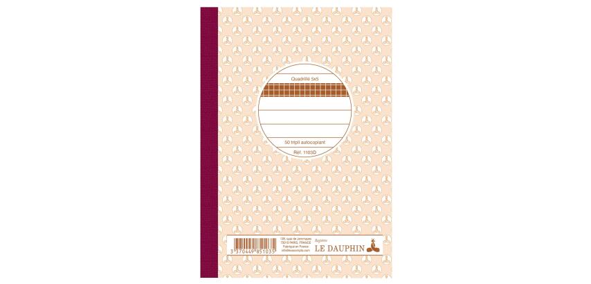 Le Dauphin Triplicate Business Book 148x105 - Oat