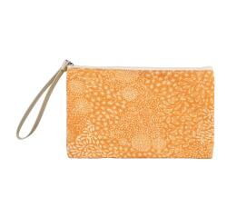Jardin des Sens, flaches Schlampermäppchen/Etui aus Baumwolle 22x16 cm, Allover-Print