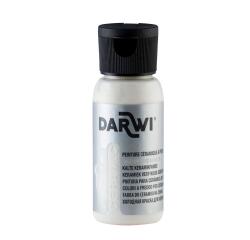 DARWI Kalte Keramikfarbe, Flasche 50ml, Weiß - Weiß